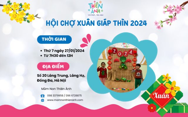 mầm non thiên ánh thông báo tổ chức hội chợ xuân