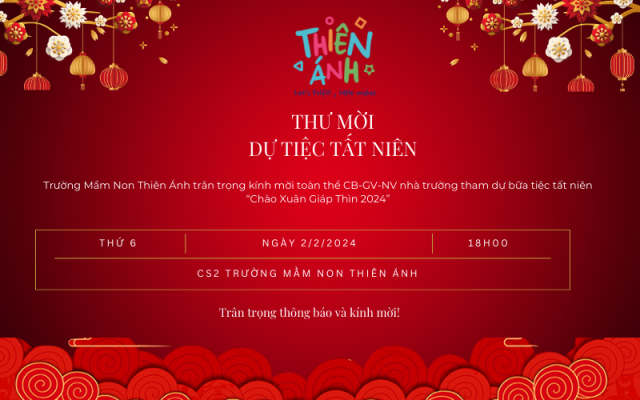 thư mời dự tiệc tất niên