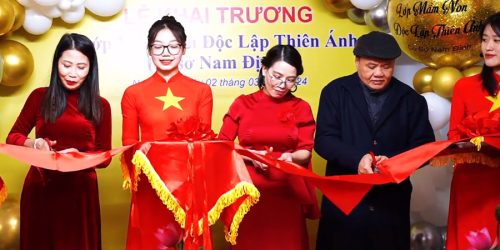 TƯNG BỪNG KHAI TRƯƠNG TRƯỜNG MẦM NON SONG NGỮ THIÊN ÁNH CƠ SỞ 3